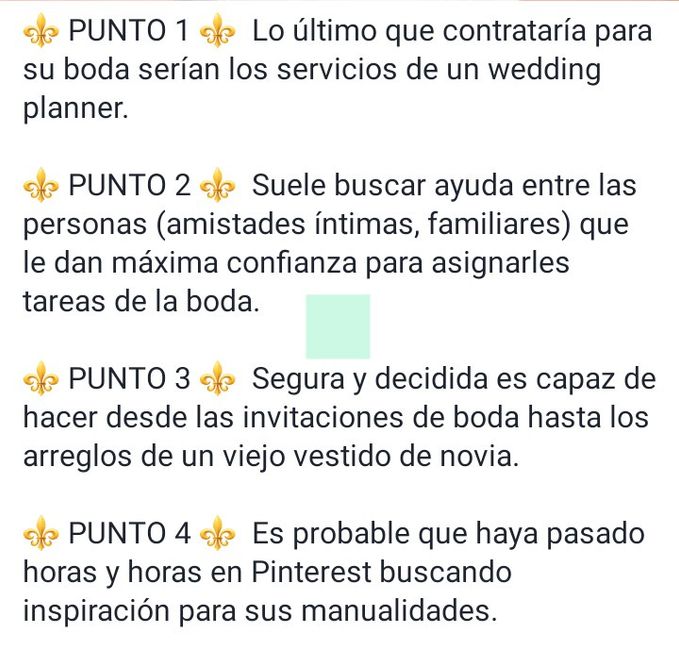 ¿Falsos o ciertos los siguientes estereotipos de novia? 7