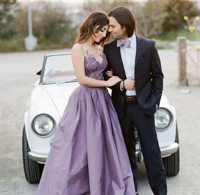 El lila en su vestido de novia 4