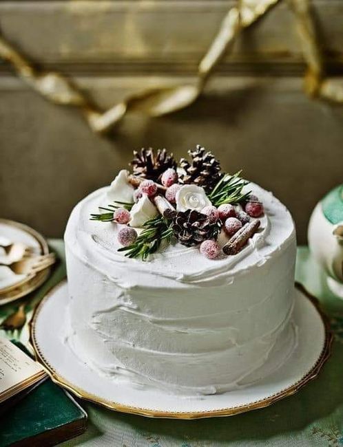 Pasteles y más pasteles para boda en invierno 🍰🎅⛄❄️🎄 2