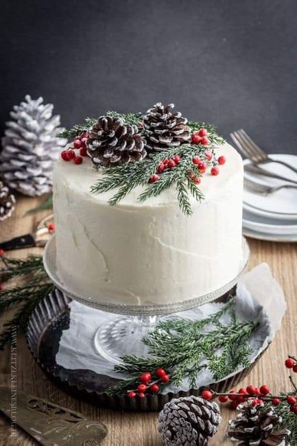 Pasteles y más pasteles para boda en invierno 🍰🎅⛄❄️🎄 4