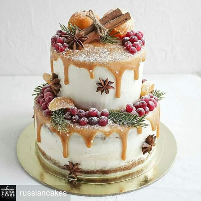 Pasteles y más pasteles para boda en invierno 🍰🎅⛄❄️🎄 7