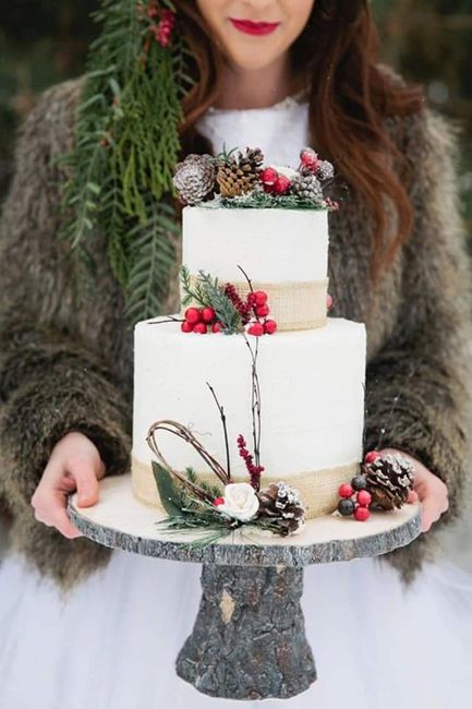 Pasteles y más pasteles para boda en invierno 🍰🎅⛄❄️🎄 9
