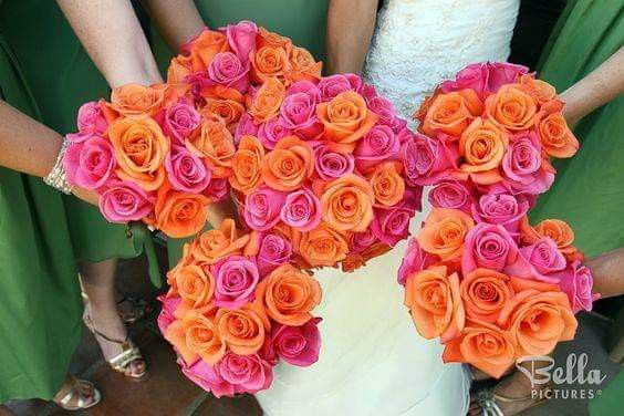Rosa y naranja para tu ramo 8