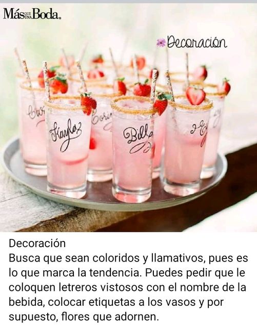 Presenta tus bebidas con buen gusto 3