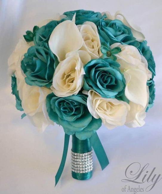 Ramos en tonos verde y azul 9
