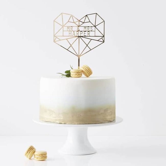 Geometría en tu cake topper 3