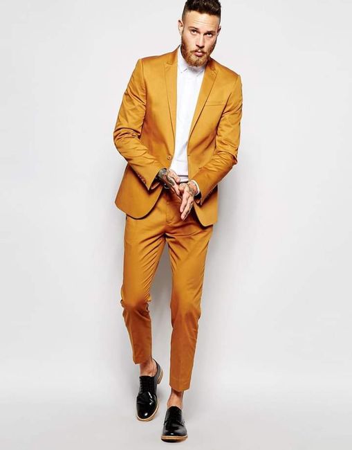 Trajes en color mostaza para tu fm 3