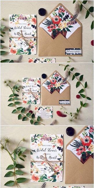 Invitaciones con flores 13