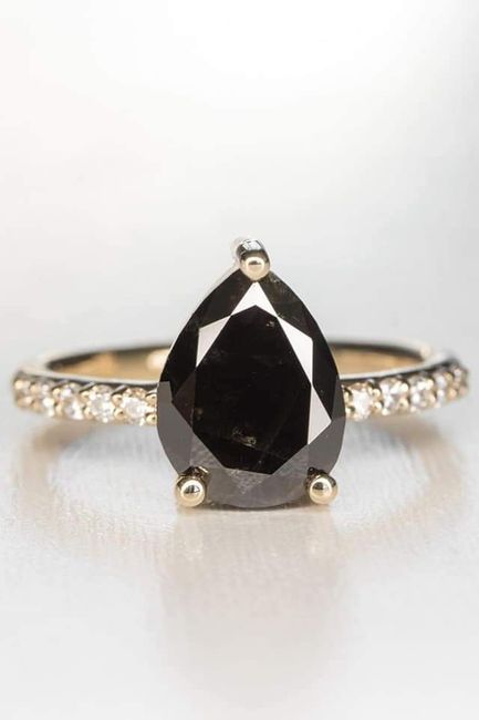 Anillo de compromiso: en color negro 8