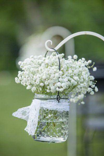 Caminos al altar con mason jars - 5
