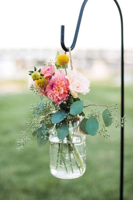 Caminos al altar con mason jars - 17