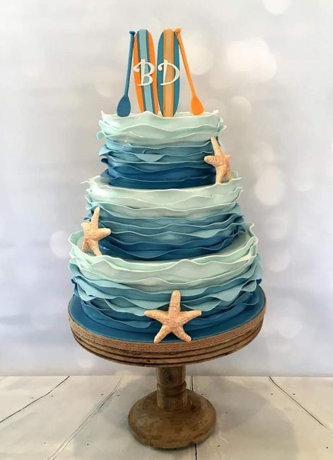 Temática playa: pasteles 🍰 9
