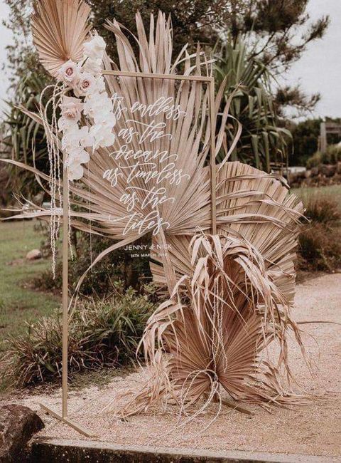 Utiliza palma seca en la decoración 4