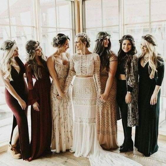 Damas de honor con estilo bohemio 3