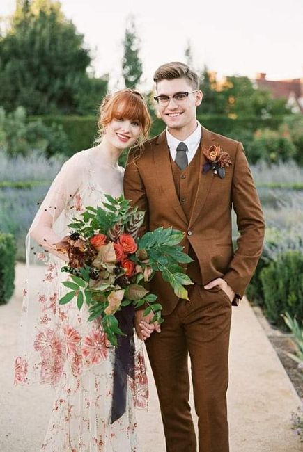 Otoño: 4 colores para el traje del novio 🍁 4