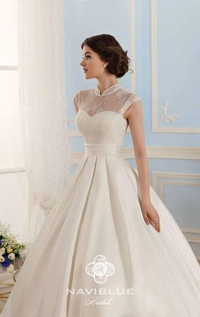 Vestidos de novia con cuello alto 5