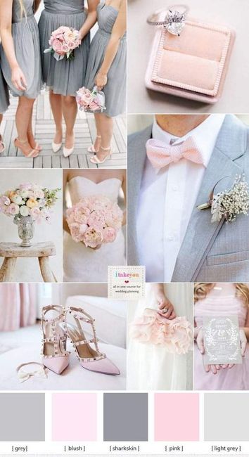 Decora tu boda en gris y rosa 8