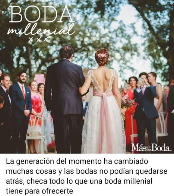 El tiempo pasa y las bodas cambian 1