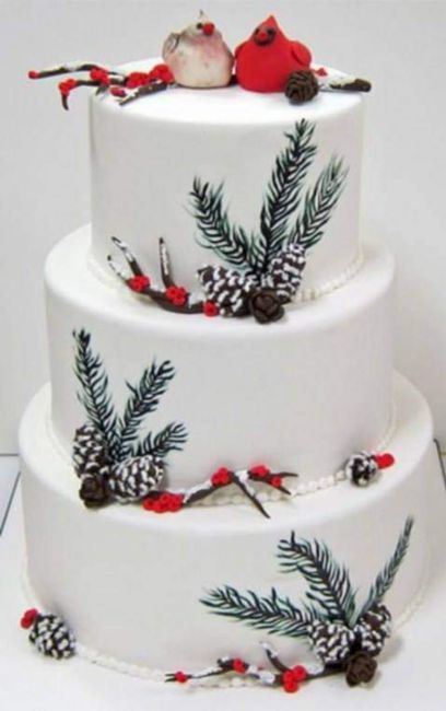 Hermosos pasteles con acentos invernales 5