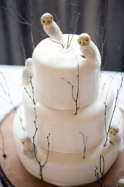 Hermosos pasteles con acentos invernales 9