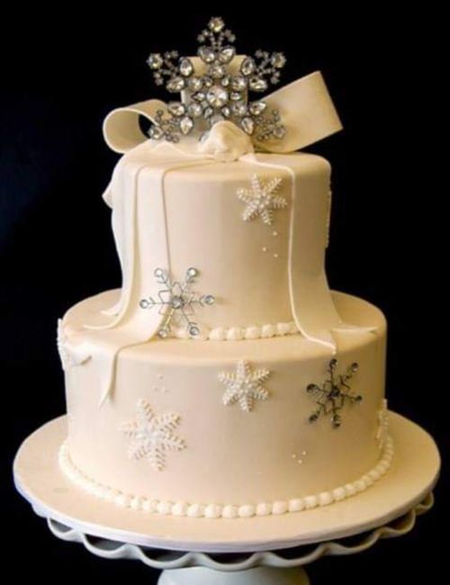 Hermosos pasteles con acentos invernales 15