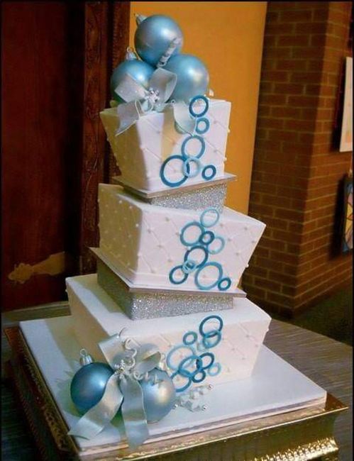 Hermosos pasteles con acentos invernales 17