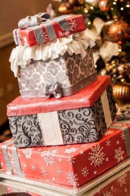 Hermosos pasteles con acentos invernales 19