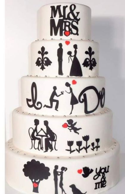 El pastel contando su historia de amor 1