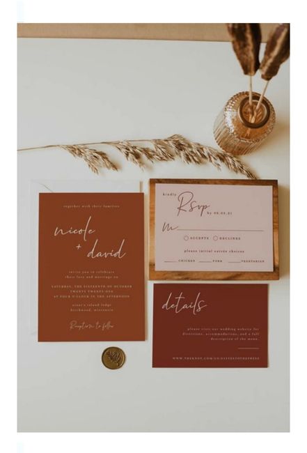 Tu boda con acentos de color terracota 8