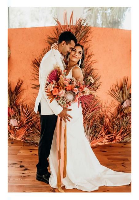 Tu boda con acentos de color terracota 11
