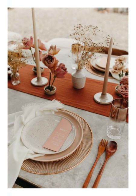 Tu boda con acentos de color terracota 12
