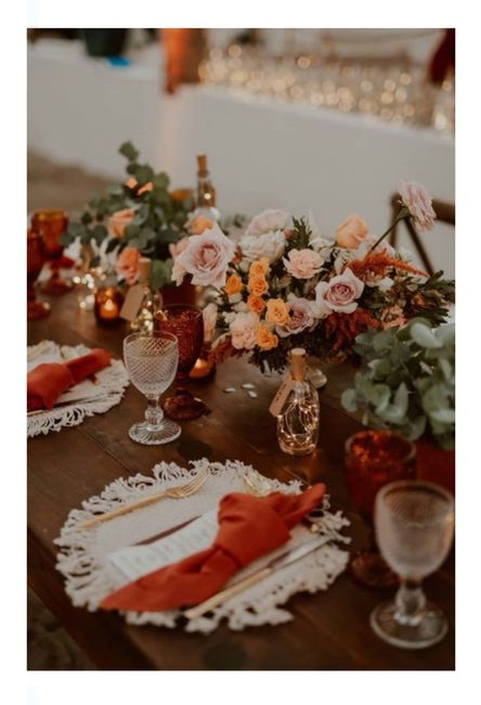 Tu boda con acentos de color terracota 14
