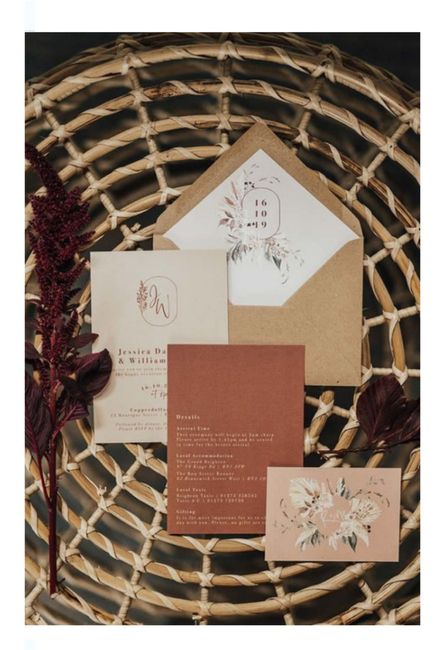 Tu boda con acentos de color terracota 17