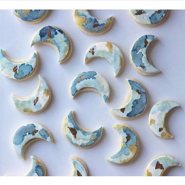 Tema luna y estrellas: galletas 🌟🌟🌜🌜🌟🌟 8