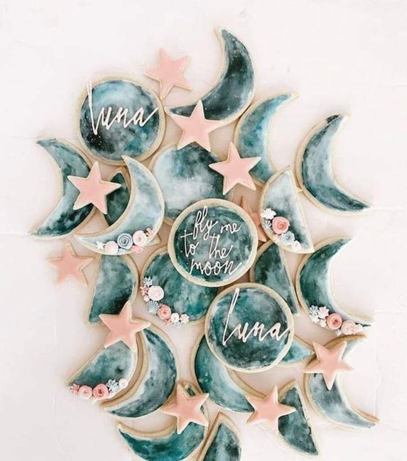 Tema luna y estrellas: galletas 🌟🌟🌜🌜🌟🌟 - 12