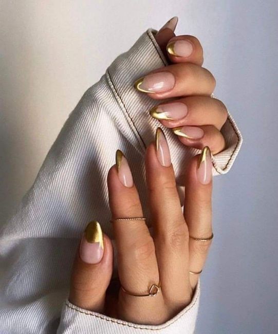 Uñas:dale un giro metálico al estilo francés 4