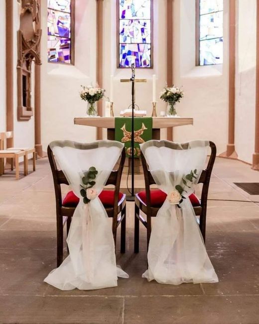 Los asientos de los novios en la ceremonia 6