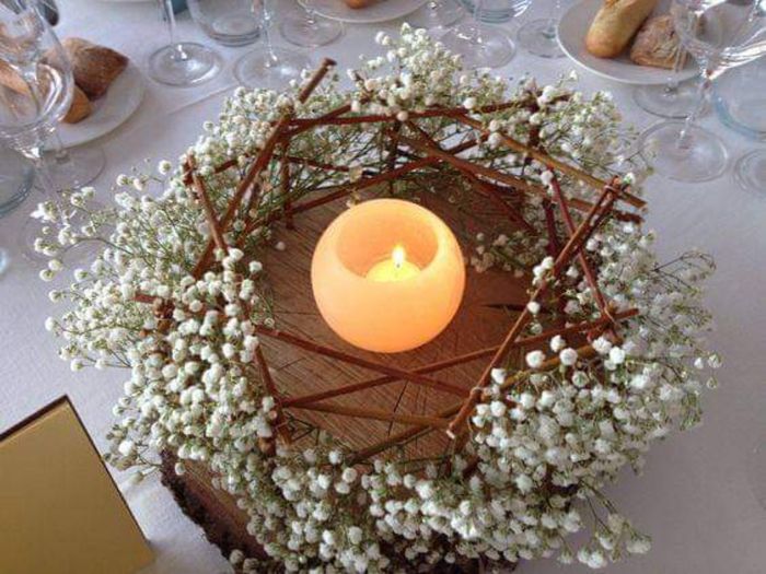 Decoración con flor paniculata 1