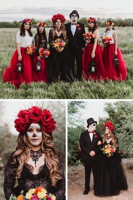Día de muertos:look de novios 💀 2