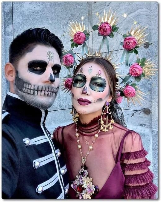Día de muertos:look de novios 💀 5