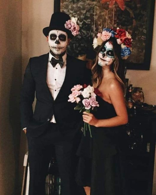 Día de muertos:look de novios 💀 6