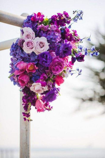 Color violeta y morado en tu boda 1