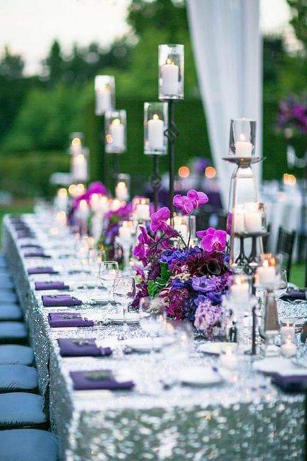 Color violeta y morado en tu boda 2