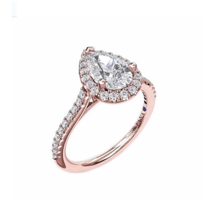 Tendencia 2022:anillos de compromiso de talla tipo pera 20