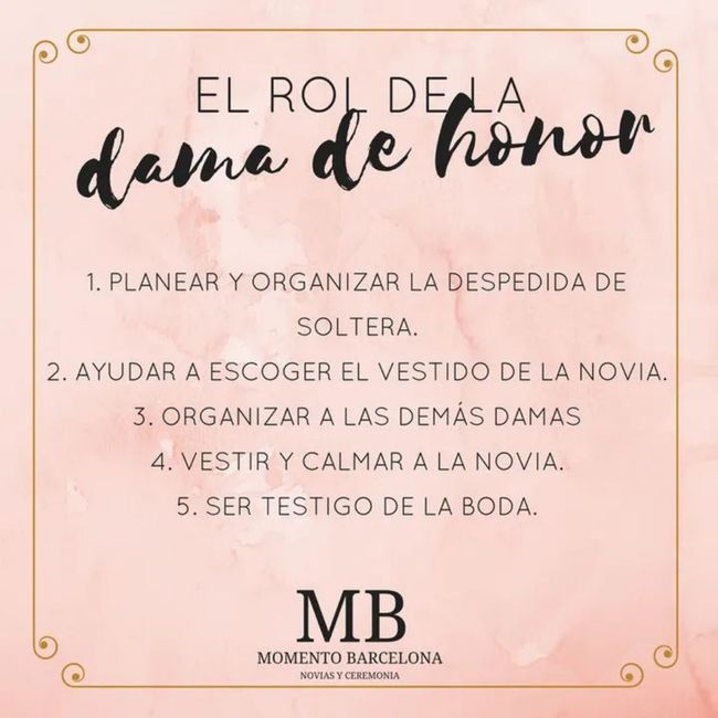 Los roles de una boda 5