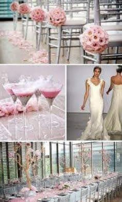 Boda con tonos rosa y plateado 6