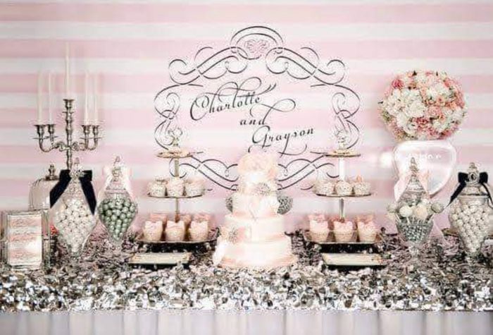 Boda con tonos rosa y plateado 10