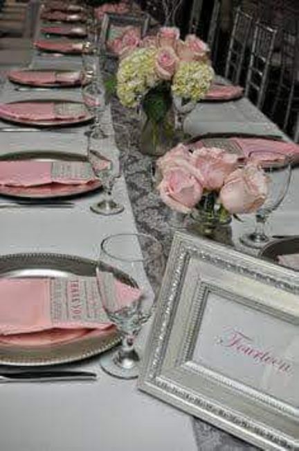 Boda con tonos rosa y plateado 11