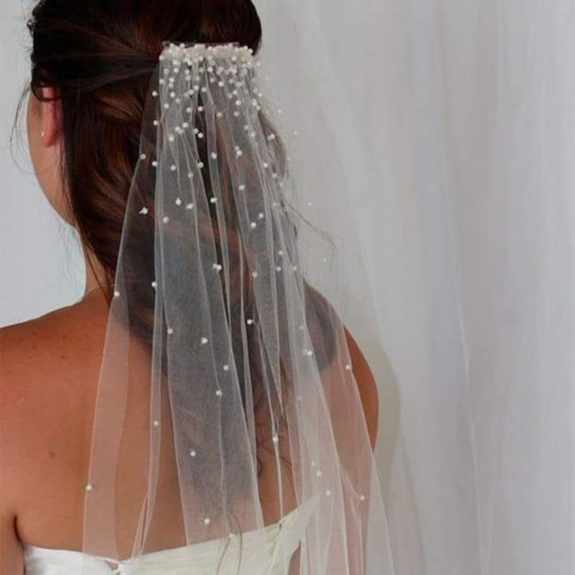 ¿Imaginas un velo con perlas? 6