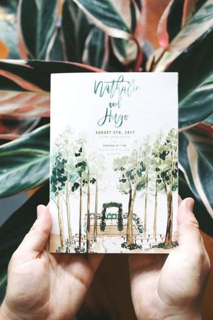 Invitaciones: acuarela y caligrafía 2